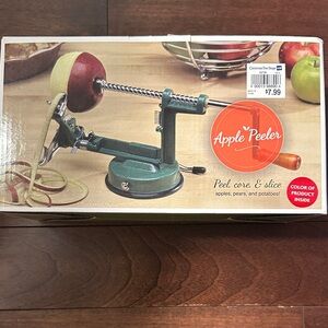 Red Apple Peeler with Suction Base